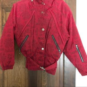 NILS vintage red ski coat